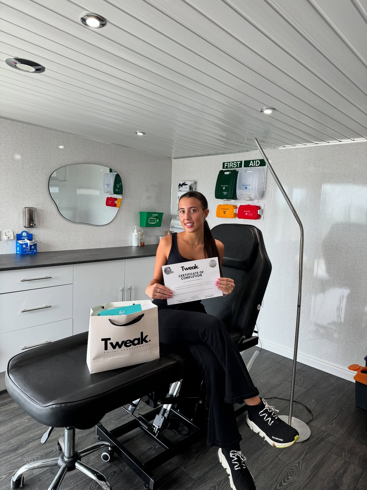 Izzy Lewis at work in her Coventry studio